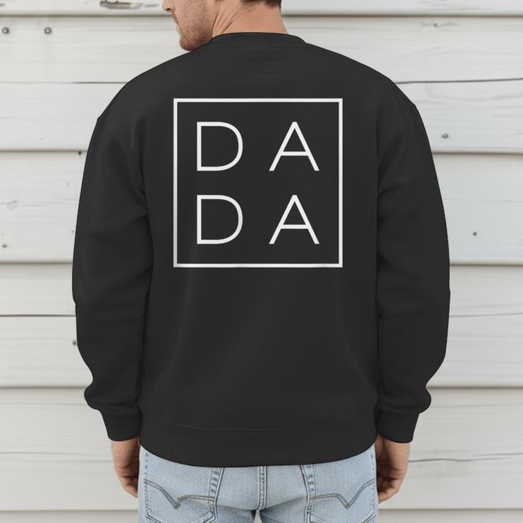 Dada Father's Day For New Dad Him Papa Grandpa Father's Men's Sweatshirt Back Print