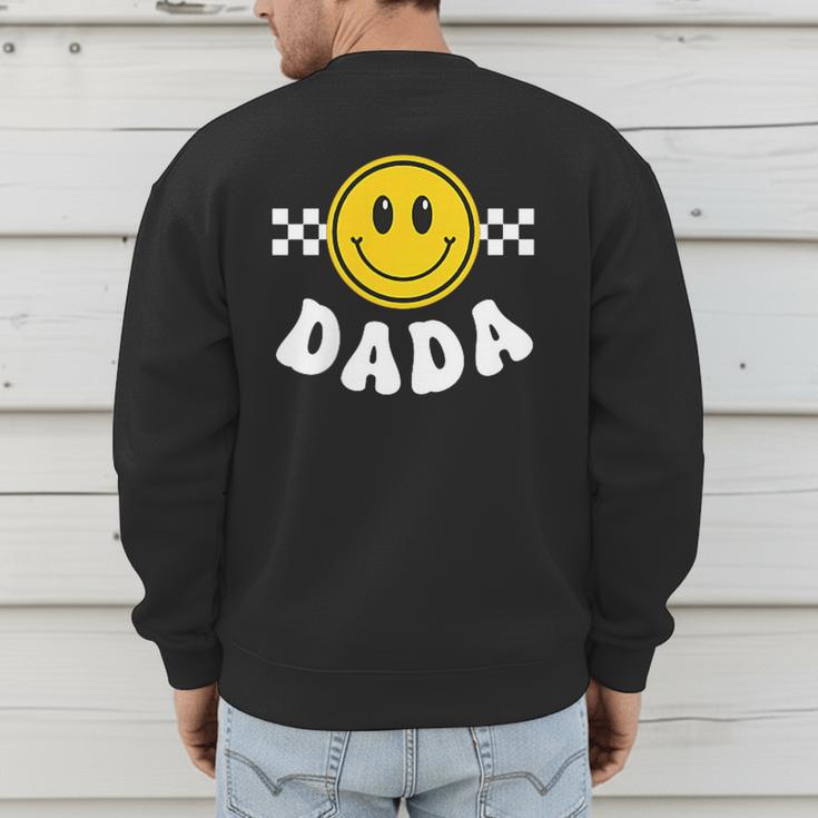Dada One Happy Dude Birthday Theme 1st Family Matching Mom Men's Sweatshirt Back Print Dada One Happy Dude Birthday Theme 1st Family Matching Mom Men's Sweatshirt Back Print