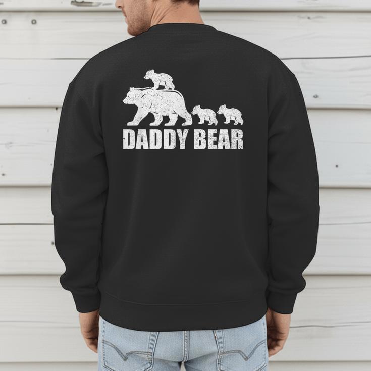 Daddy Bear 3 Cubs Shirt Daddy Bear 3 Kids Tshirt Dad 3 Kids Men's Sweatshirt Back Print