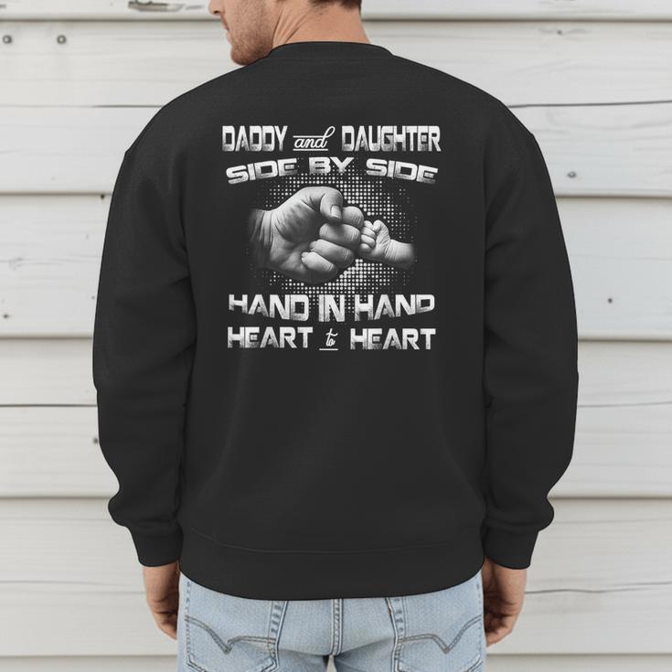 Daddy Daughter Fist Bump Matching Father's Day Best Dad Men's Sweatshirt Back Print Daddy Daughter Fist Bump Matching Father's Day Best Dad Men's Sweatshirt Back Print