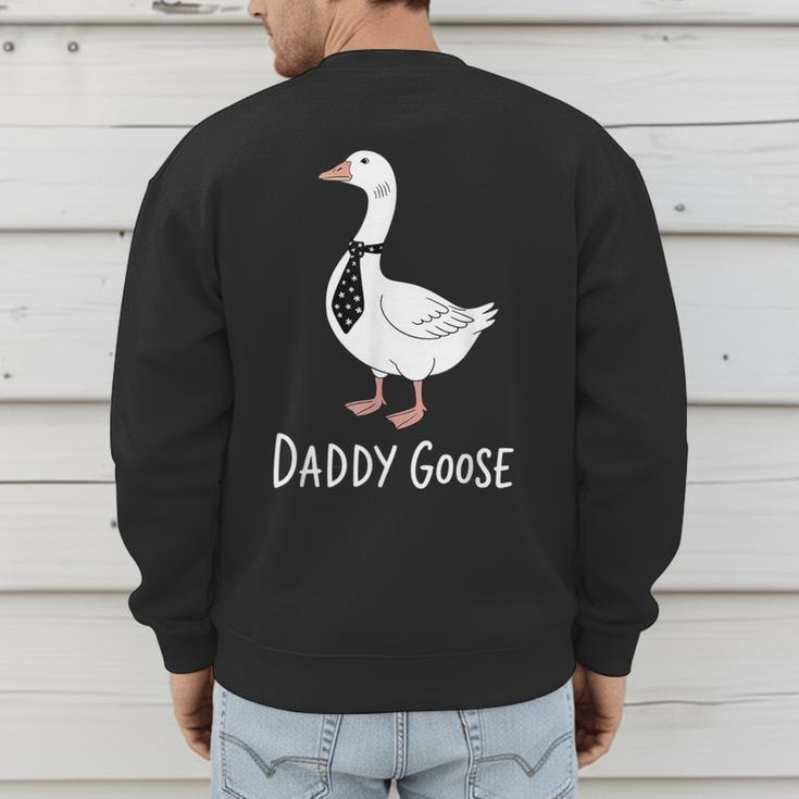 Daddy Goose Fun Father's Day Tee For Dad Men's Sweatshirt Back Print Daddy Goose Fun Father's Day Tee For Dad Men's Sweatshirt Back Print