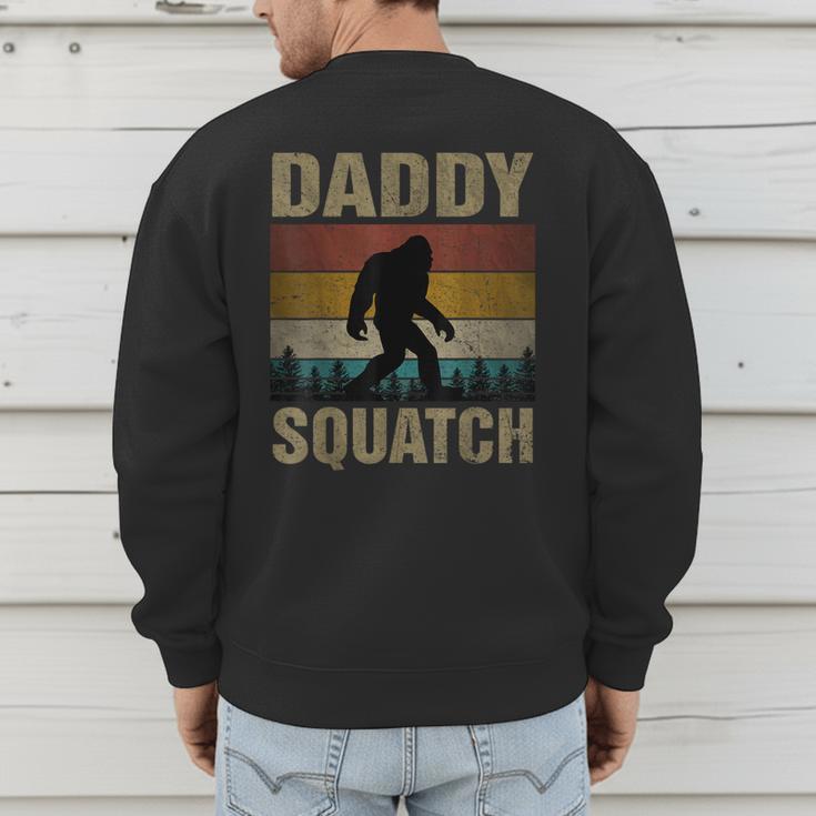 Daddy Squatch Bigfoot Dad Sasquatch Yeti Family Matching Men's Sweatshirt Back Print