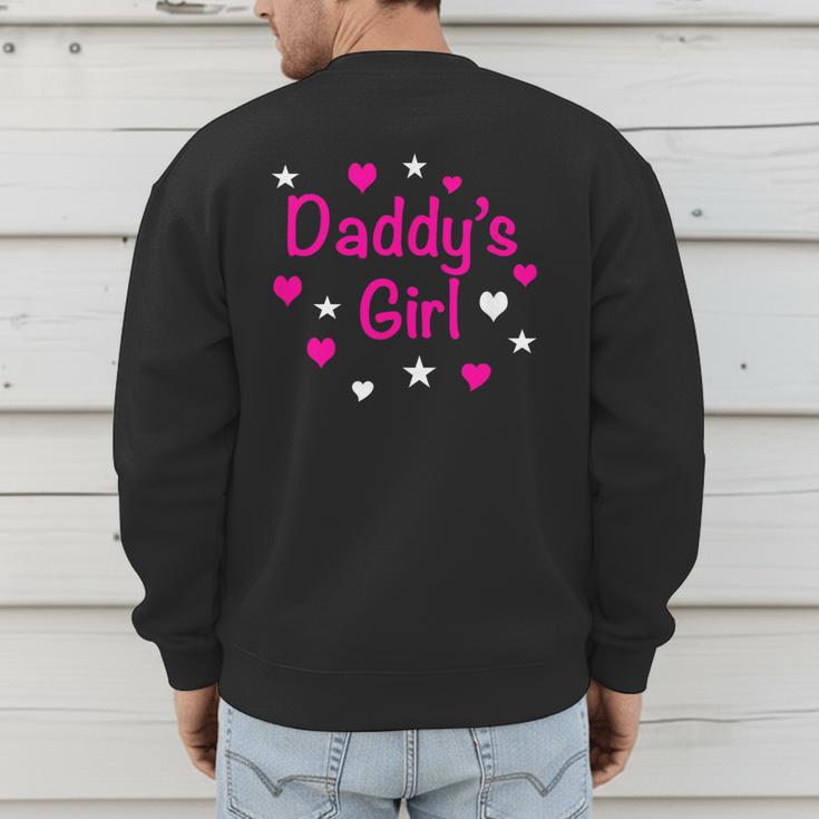 Daddy's Girl Shirt With Pink Lettering Men's Sweatshirt Back Print