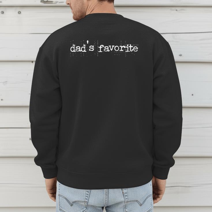 Dad's Favorite Child Dad And Son Daughter Matching Men's Sweatshirt Back Print