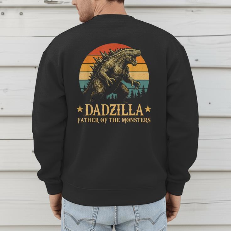 Dadzilla-Father Of The Monsters Dad Father's Day Men's Sweatshirt Back Print