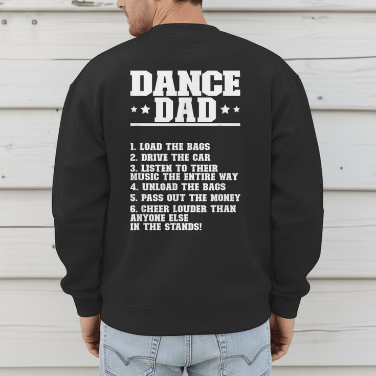 Dancer Dad Dancing Father Of A Dancer Dad Men's Sweatshirt Back Print