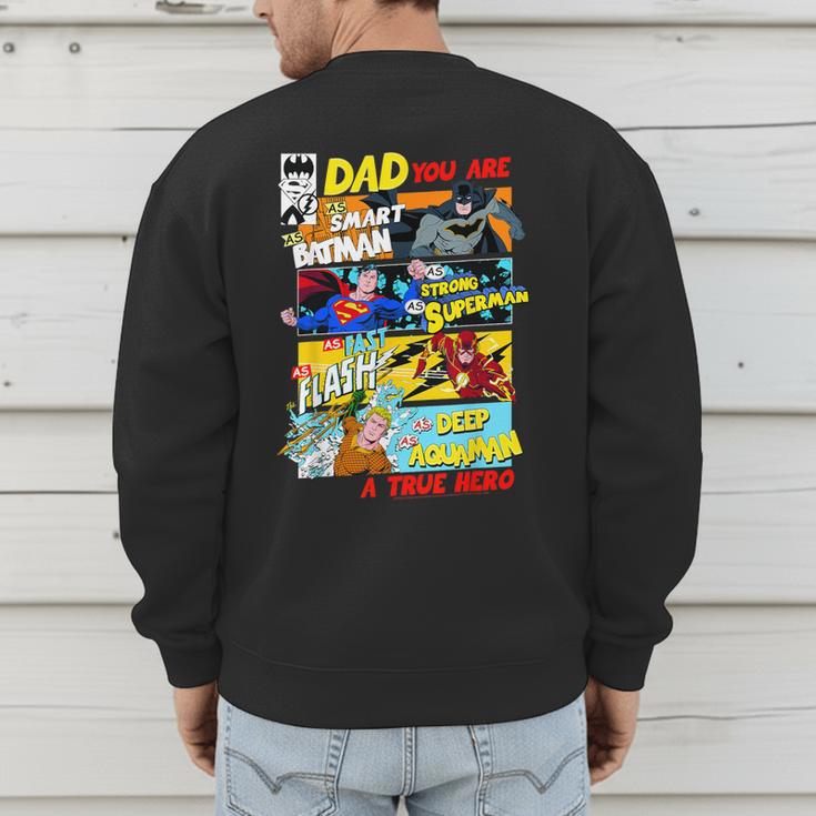 DC Comics Father's Day Justice League Dad Attributes Men's Sweatshirt Back Print