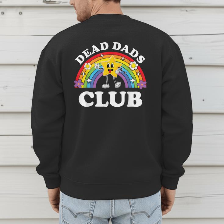 Dead Dads Club Inappropriate Cringe Adult Raunchy Men's Sweatshirt Back Print
