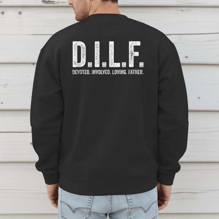 DILF Apparel Men For Dad Men's Sweatshirt Back Print
