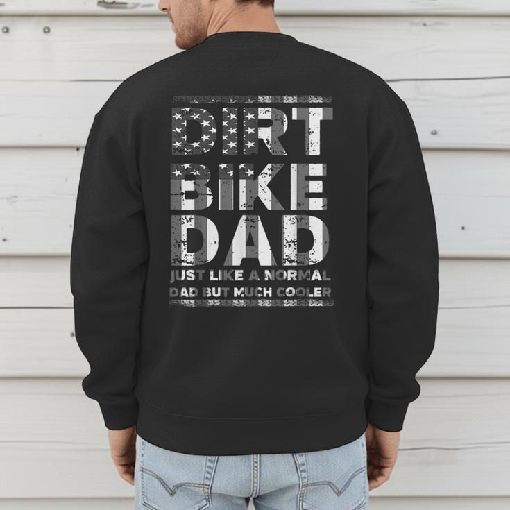 Dirt Bike DAD Bike Motocross Enduro US Flag Shirt T-Shirt Men's Sweatshirt Back Print