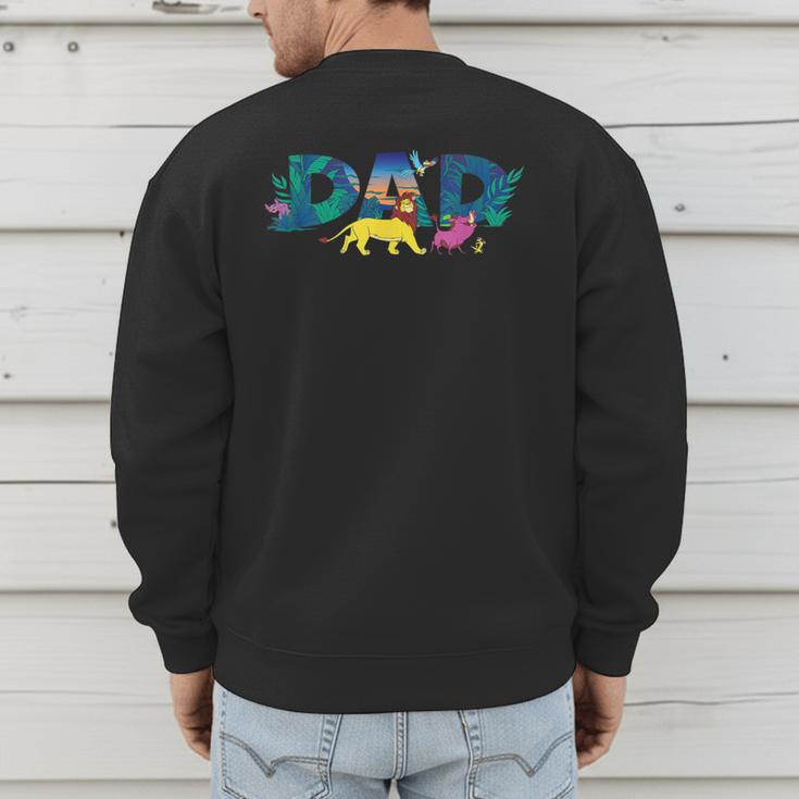 Disney The Lion King Simba & Pals Dad Father's Day Birthday Men's Sweatshirt Back Print