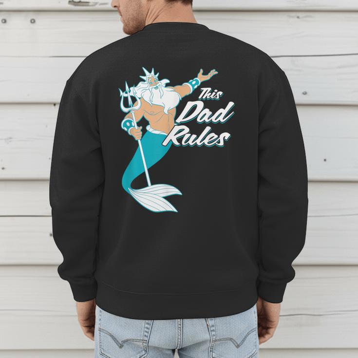 Disney The Little Mermaid King Triton Dad Men's Sweatshirt Back Print