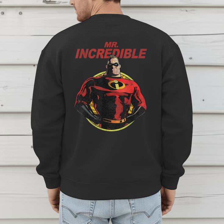 Disney Pixar The Incredibles 2 Mr Incredible Vintage Dad Men's Sweatshirt Back Print