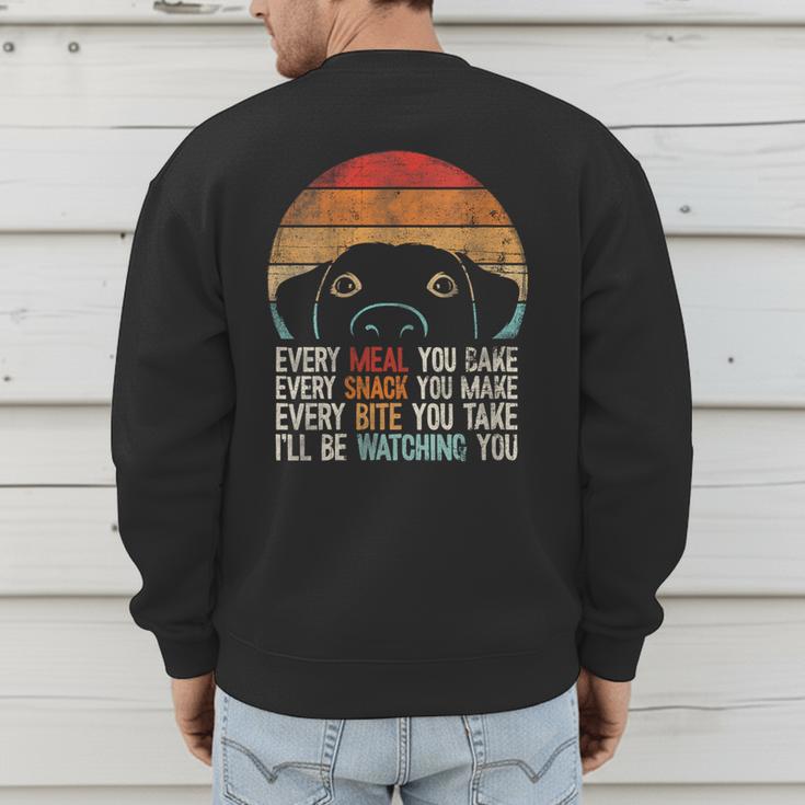 Dog Lover Dog Humor Dog Mom Dog Dad Men's Sweatshirt Back Print