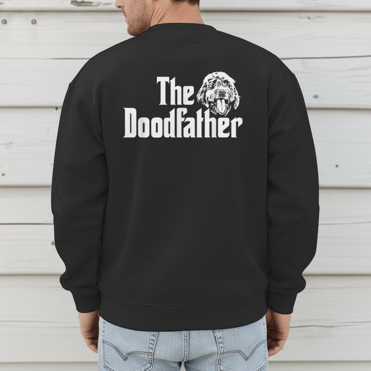 The Doodlefather Golden Doodle Dad Dog Goldendoodle Men's Sweatshirt Back Print