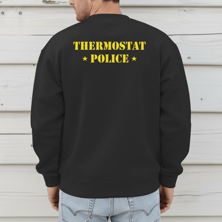 Father For Men Thermostat Police Dad Men's Sweatshirt Back Print Father For Men Thermostat Police Dad Men's Sweatshirt Back Print