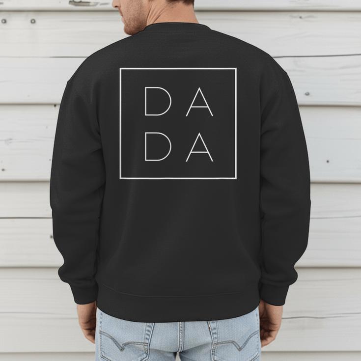 Father's Day For New Dad Him Papa Grandpa Dada Men's Sweatshirt Back Print