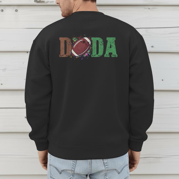 Football Dada 1st Birthday Men's Sweatshirt Back Print