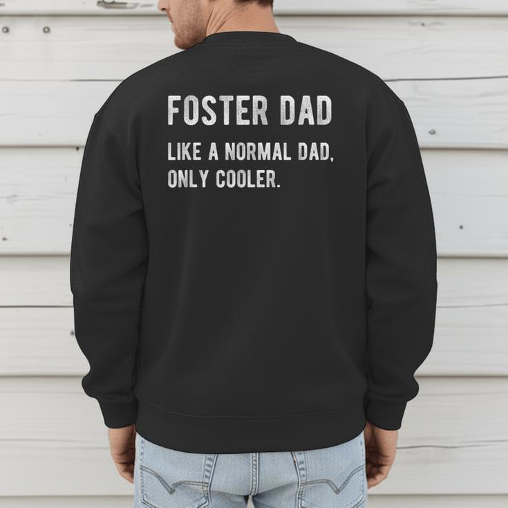 Foster Dad Definition Foster Parent Men's Sweatshirt Back Print
