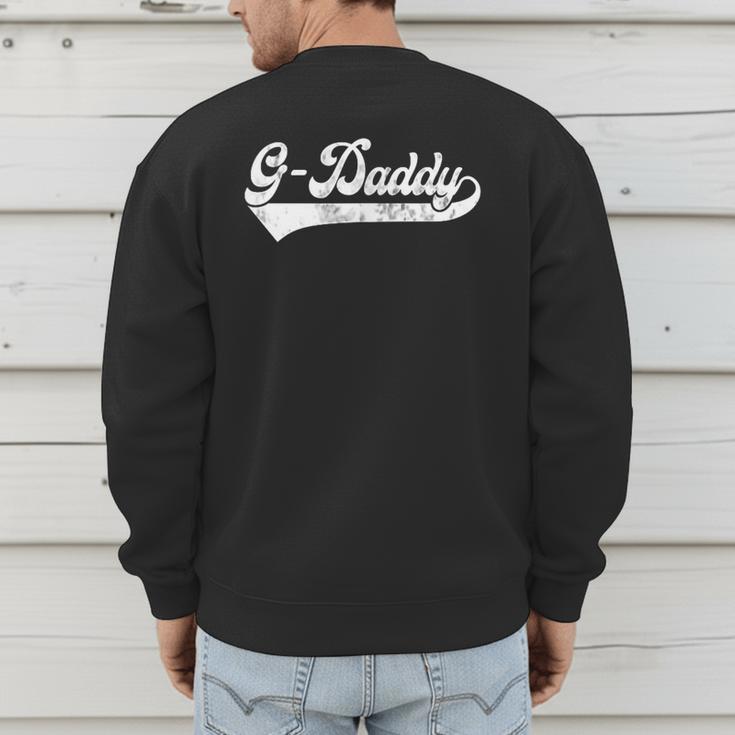 G-Daddy Vintage Retro Father's Day For Papa Grandpa Men's Sweatshirt Back Print G-Daddy Vintage Retro Father's Day For Papa Grandpa Men's Sweatshirt Back Print