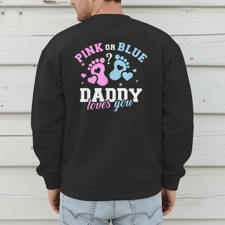 Gender Reveal Daddy Dad Men's Sweatshirt Back Print