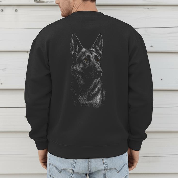 German Shepherd Dog Lover For Dog Mom Dad Men Women Men's Sweatshirt Back Print