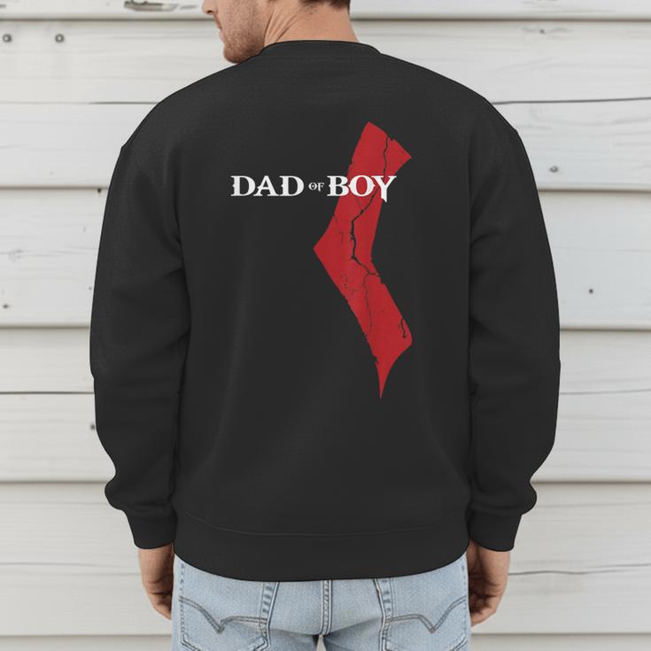 God Of Boy Dad Video Game Tshirt Father's Day Edition Men's Sweatshirt Back Print