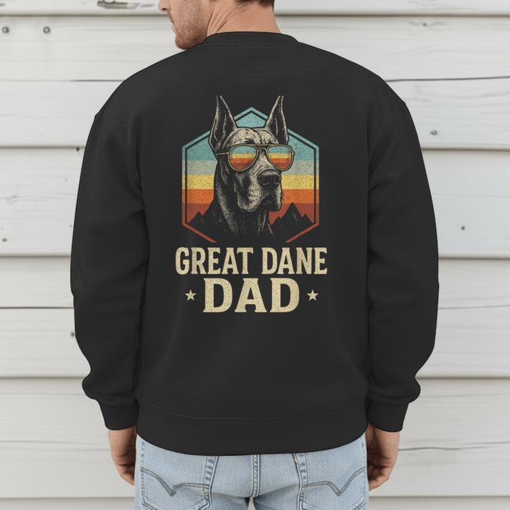 Great Dane Dad Vintage Men's Sweatshirt Back Print Great Dane Dad Vintage Men's Sweatshirt Back Print