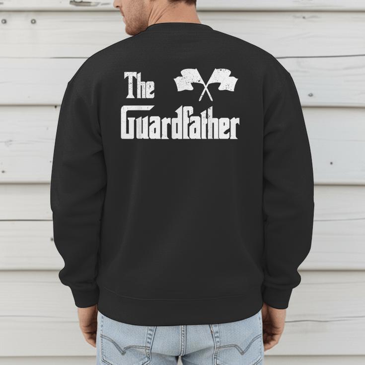 The Guardfather Meme Color Guard Proud Dad Colorguard Men's Sweatshirt Back Print