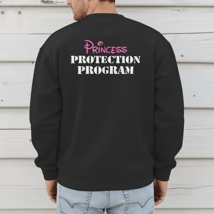 Halloween Dad Mom Daughter Adult Costume Princess Security Men's Sweatshirt Back Print