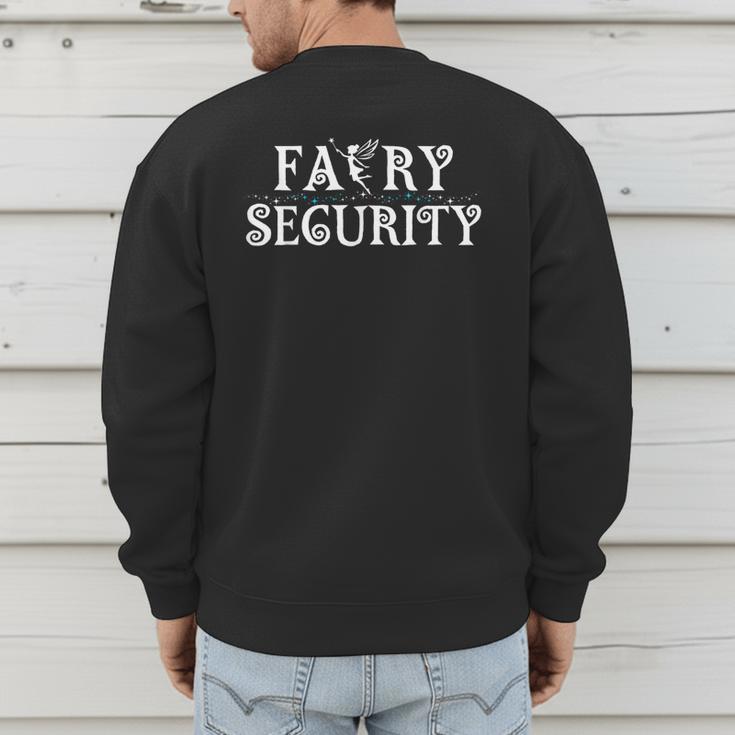 Halloween Son Daughter Dad Mom Adult Fairy Security Men's Sweatshirt Back Print