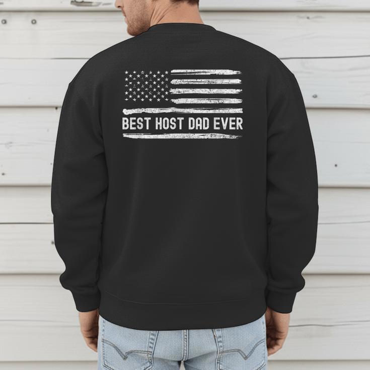 Host Dad Best Ever Flag Men's Sweatshirt Back Print Host Dad Best Ever Flag Men's Sweatshirt Back Print