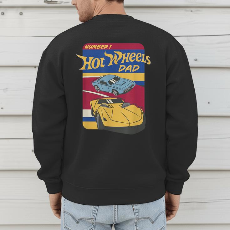 Hot Wheels Father's Day Number 1 Dad Men's Sweatshirt Back Print Hot Wheels Father's Day Number 1 Dad Men's Sweatshirt Back Print