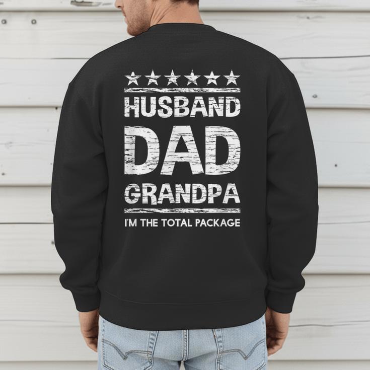 Husband Dad Grandpa Shirt For Him Men's Sweatshirt Back Print