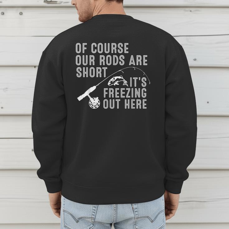 Ice Fishing Art For Men Dad Father Ice Fishing Lover Men's Sweatshirt Back Print
