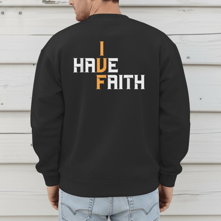 IVF I Have Faith IVF Mom IVF Dad Transfer Day Men's Sweatshirt Back Print IVF I Have Faith IVF Mom IVF Dad Transfer Day Men's Sweatshirt Back Print