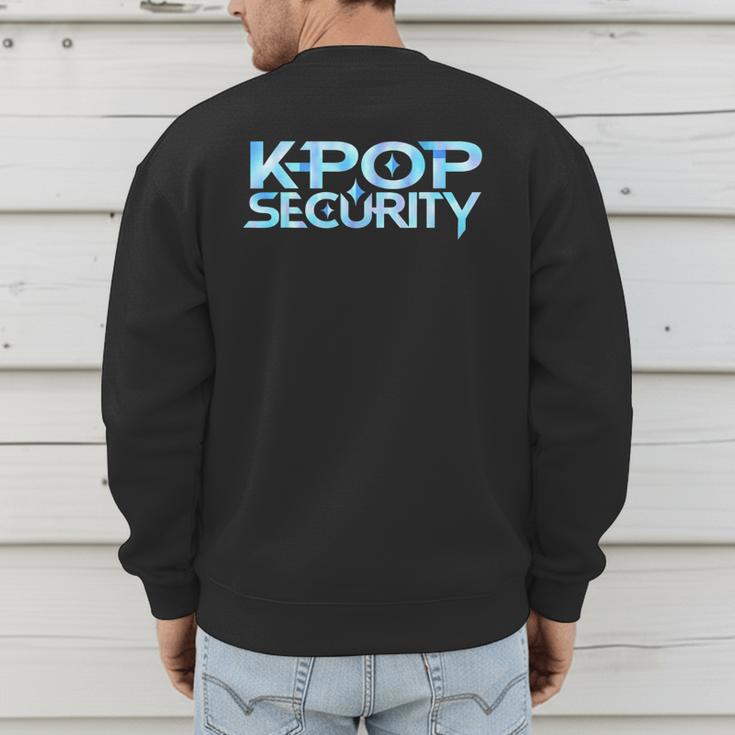 K-Pop Security Mom Dad Kids Birthday Concert Staff Men's Sweatshirt Back Print