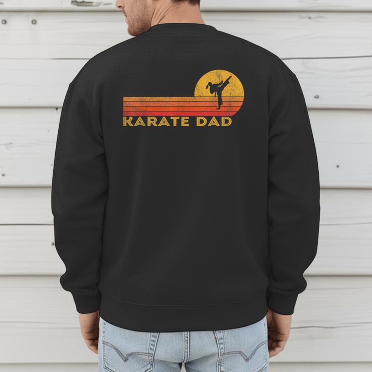 Karate Dad Martial Arts Retro Men's Sweatshirt Back Print