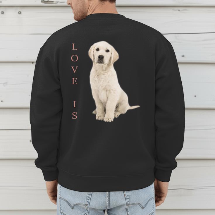 Labrador Retriever Shirt Women Men Lab Mom Dad Dog Tee Men's Sweatshirt Back Print