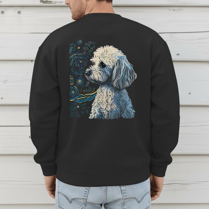 Maltipoo Starry Night Van Gogh Maltipoo Mom Dad Owner Men's Sweatshirt Back Print Maltipoo Starry Night Van Gogh Maltipoo Mom Dad Owner Men's Sweatshirt Back Print