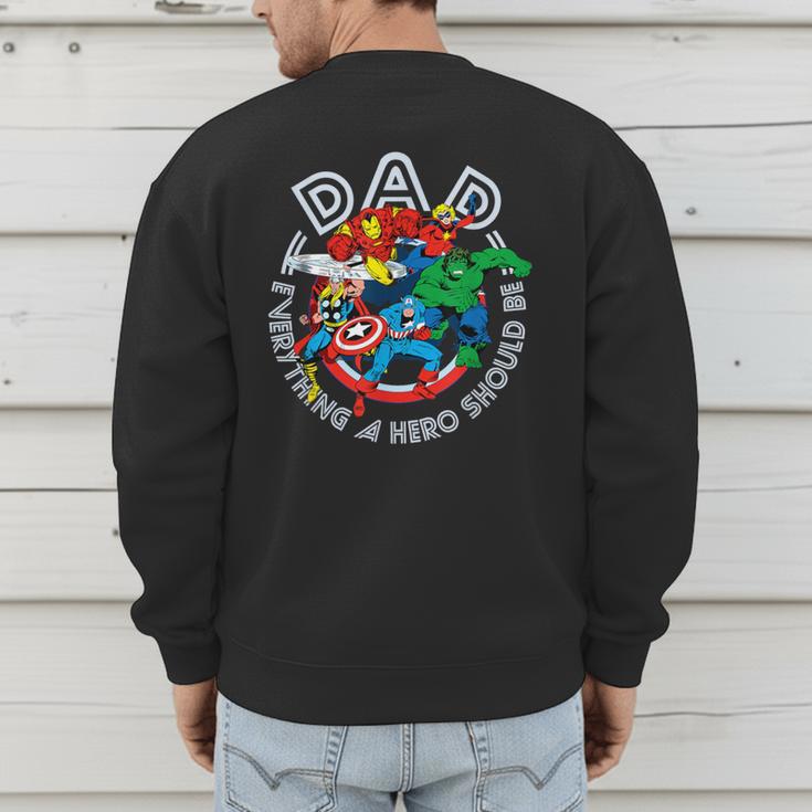 Marvel Comics Retro Classic Father's Day Avengers Hero Dad Men's Sweatshirt Back Print Marvel Comics Retro Classic Father's Day Avengers Hero Dad Men's Sweatshirt Back Print