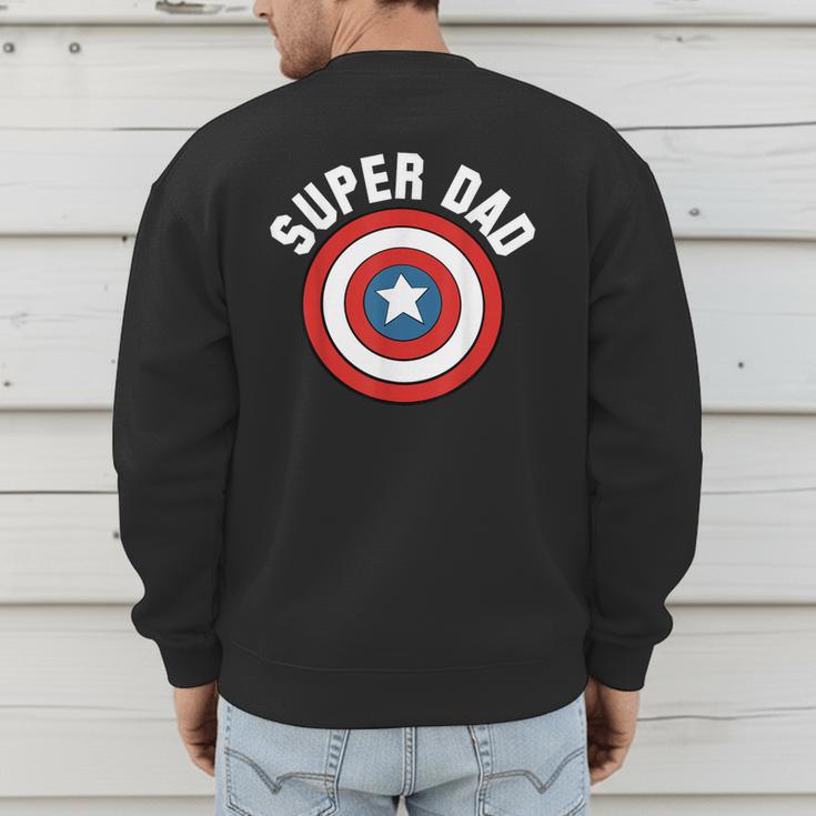Marvel Father's Day Super Dad Captain America Shield Men's Sweatshirt Back Print