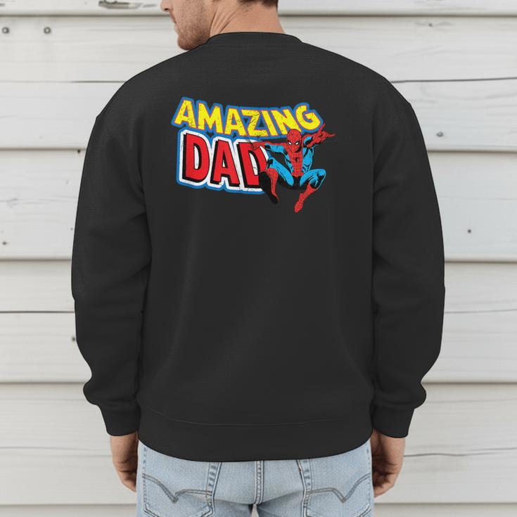 Marvel Spider-Man Amazing Dad Comic Book Father's Day Men's Sweatshirt Back Print
