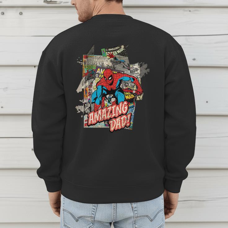 Marvel Spider-Man Amazing Dad Father's Day Men's Sweatshirt Back Print
