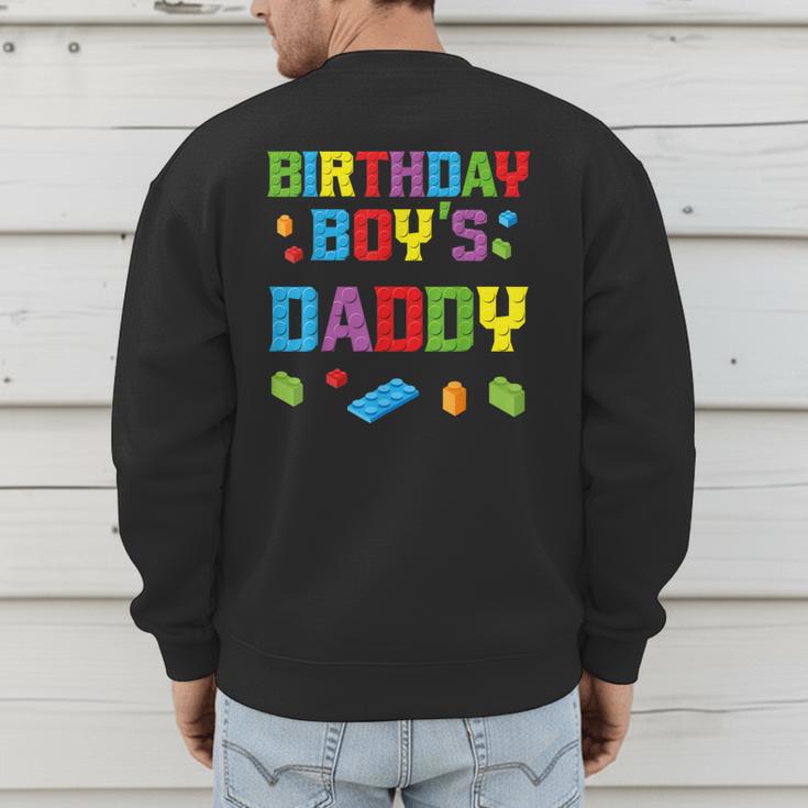 Master Builder Birthday Boy's Daddy Building Bricks Blocks Men's Sweatshirt Back Print Master Builder Birthday Boy's Daddy Building Bricks Blocks Men's Sweatshirt Back Print
