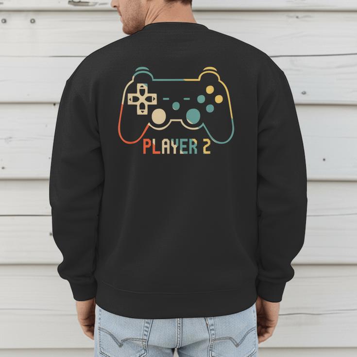 Matching Gamer Tee For Dad Mom & Kids Player 123 Men's Sweatshirt Back Print