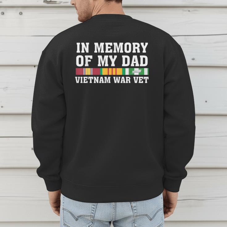 In Memory Of My Dad Vietnam Veteran Family Matching Men's Sweatshirt Back Print