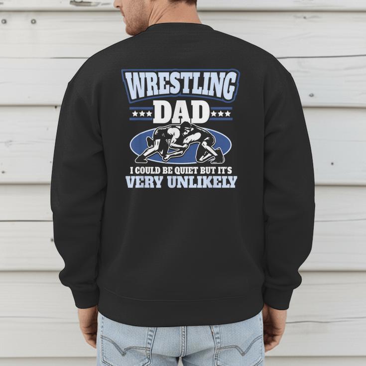 For Men Freestyle Wrestling Dad Men's Sweatshirt Back Print