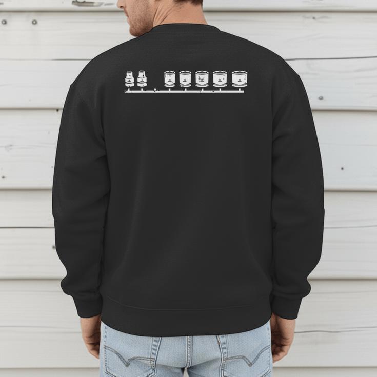 Missing 10mm Socket Car Auto Mechanic Garage Men Dad Men's Sweatshirt Back Print