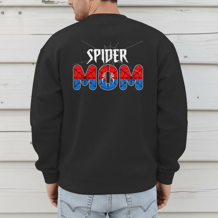 Mom And Dad Spider Family Matching Birthday Halloween Men's Sweatshirt Back Print